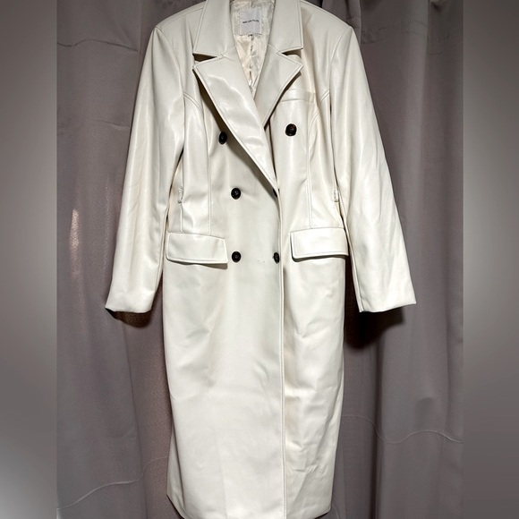 Anthropologie Avec Les Filles faux leather Trench Coat - Picture 3 of 15